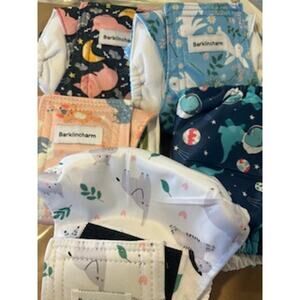 Set of 5 Small Belly Bands for your puppy